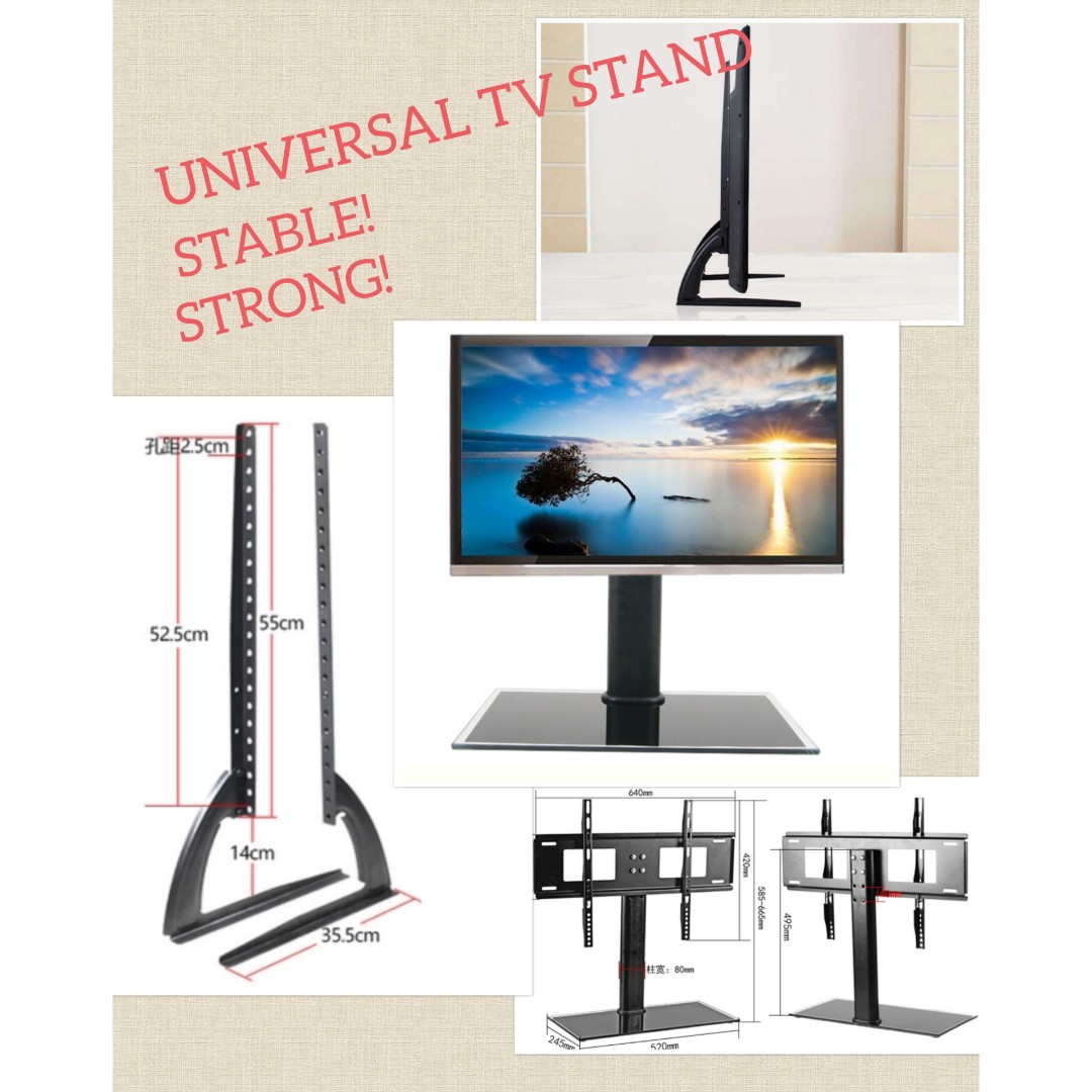 Universal Tv Table Top Tv Stand Bracket Wall Mount Ceiling