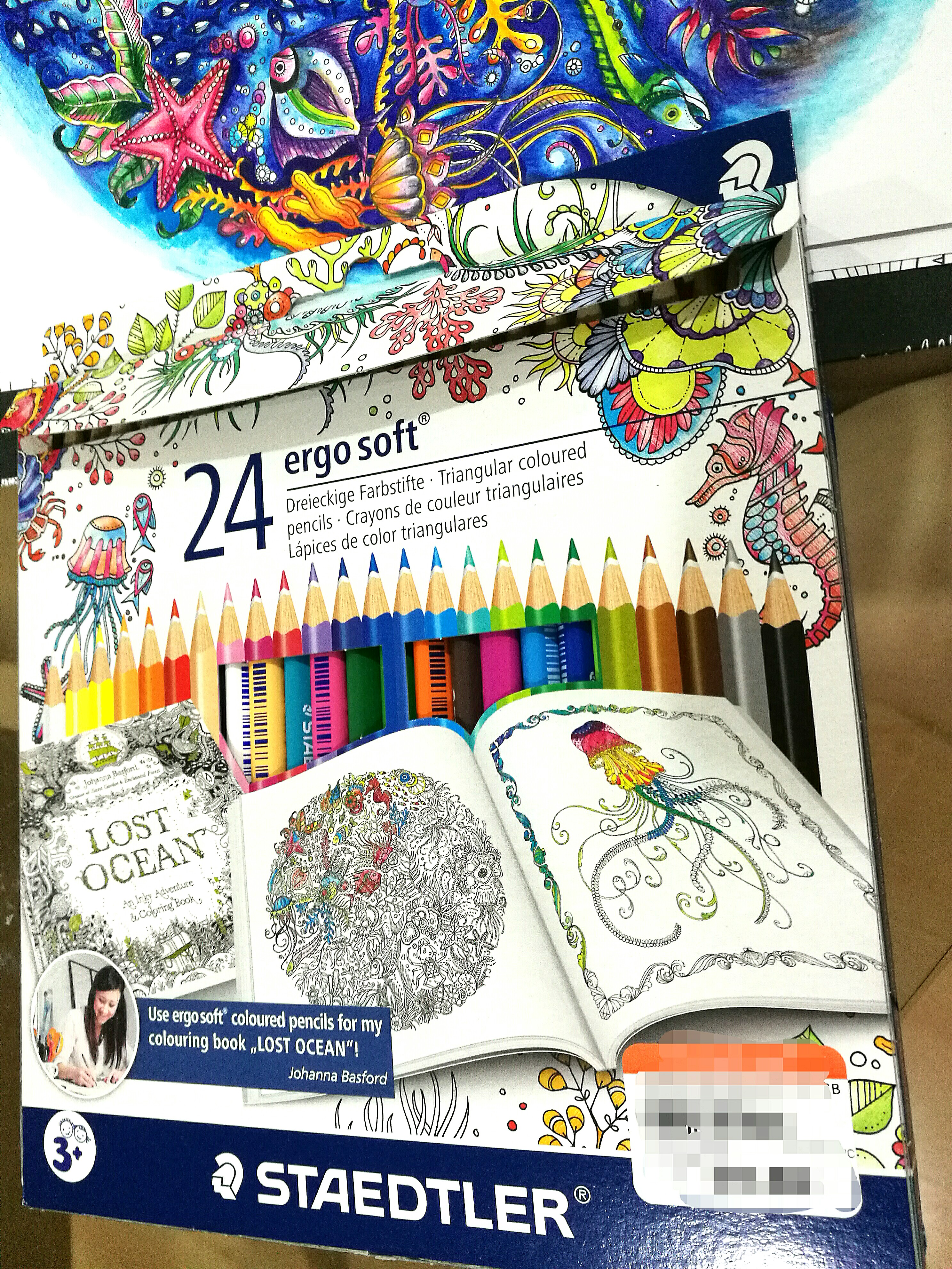 Reduced Used Once Staedtler Ergosoft 24 Wood Colour Pencils Made