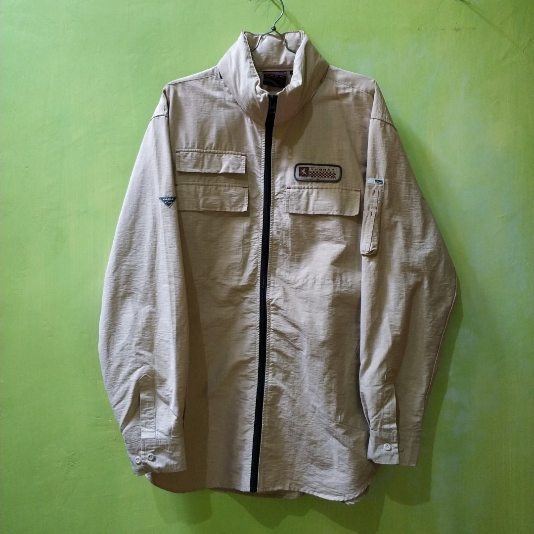 vans green windbreaker