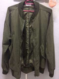 Army Green Bomber Jacket