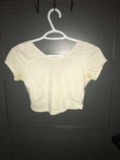 Brandy Melville crop low back shirt