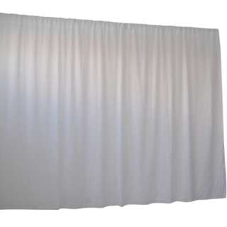 2.8M X 6M White Wedding Drape Backdrop Curtain