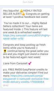 THANKS AGAIN CAROUSELL! 8th TIME LUCKY! ☺️☺️