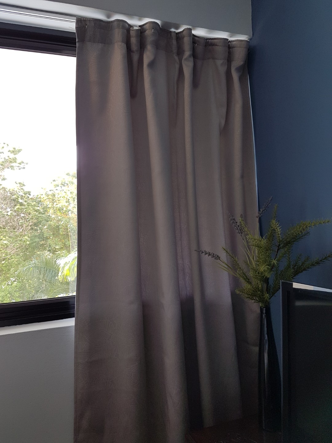 Grey Long Curtains Furniture Home Decor Others On Carousell