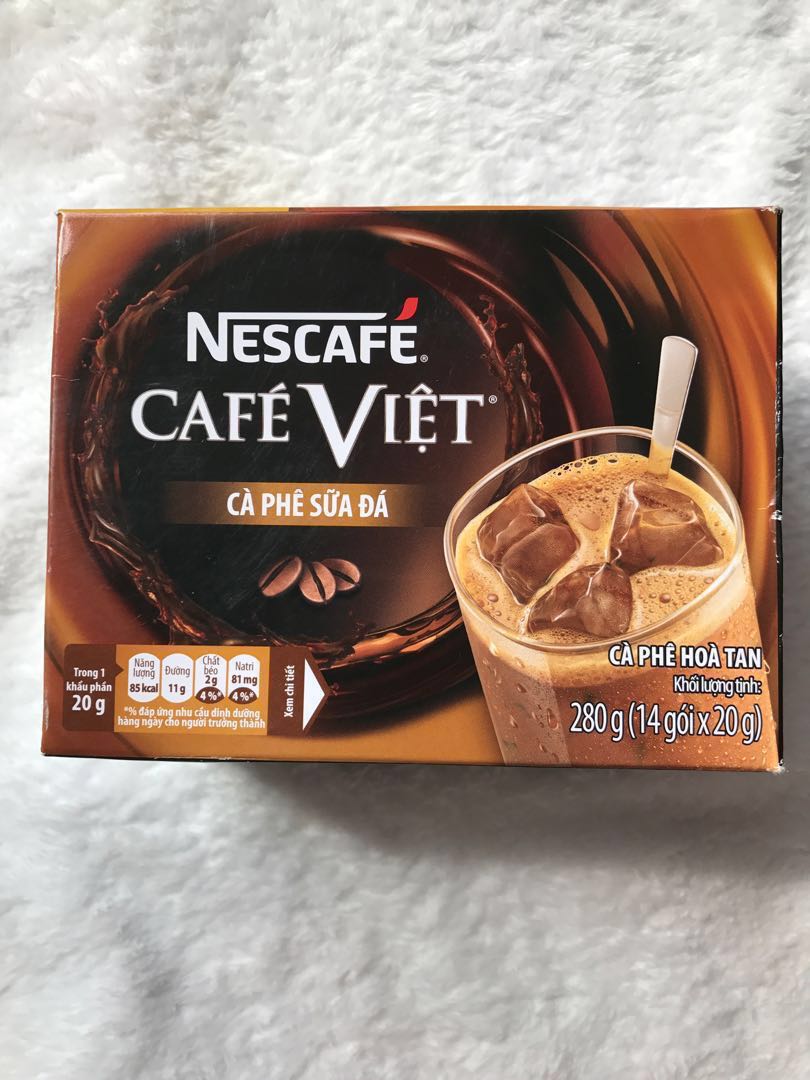 Nescafe Cafe Viet Milky Iced Instant Coffee 14 Sachets x 20g ( Pack of 2 )