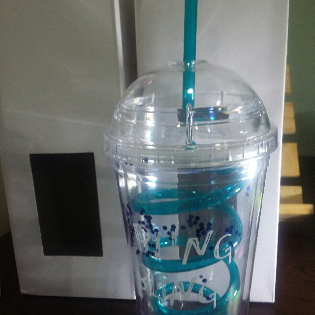 BLING TUMBLERS with straw included (Category: Water Bottles & Tumblers) located in Manila. Submitted by missylex (Listing ID 170603777, Image 2). Description: 1 blue and 1 purple only RFS: Excess. Bought a whole bunch, I use one and gave the others as gifts. Bling Bling Day printed high quality plastic tumblers. Straw already included ❤ According to bottom: ♡BPA FREE ♡DISHWASHER SAFE PERFECT GIFT ❤❤❤ Perfect for get-aways with family in the beach
