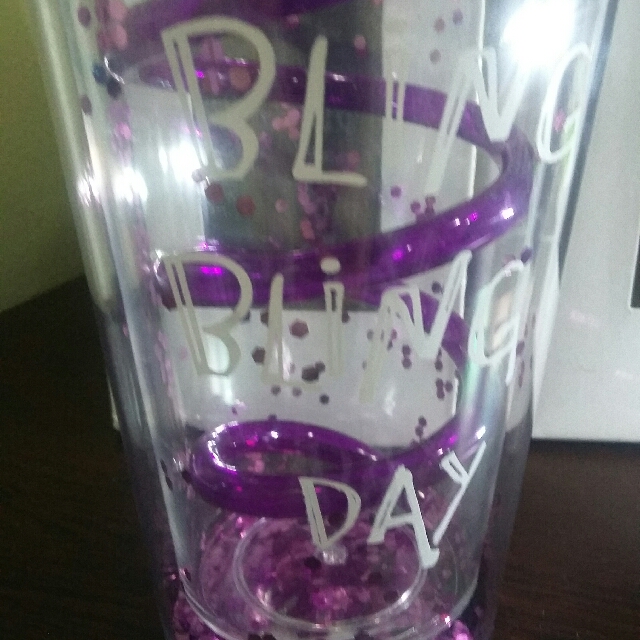 BLING TUMBLERS with straw included (Category: Water Bottles & Tumblers) located in Manila. Submitted by missylex (Listing ID 170603777, Image 3). Description: 1 blue and 1 purple only RFS: Excess. Bought a whole bunch, I use one and gave the others as gifts. Bling Bling Day printed high quality plastic tumblers. Straw already included ❤ According to bottom: ♡BPA FREE ♡DISHWASHER SAFE PERFECT GIFT ❤❤❤ Perfect for get-aways with family in the beach