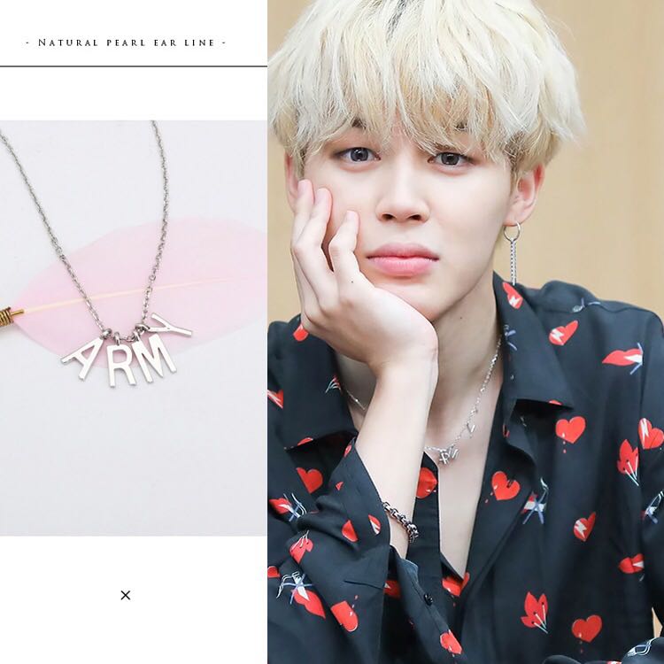 Army Necklace Ysl Necklace Jimin Price Chanel 2025 Park Jimin