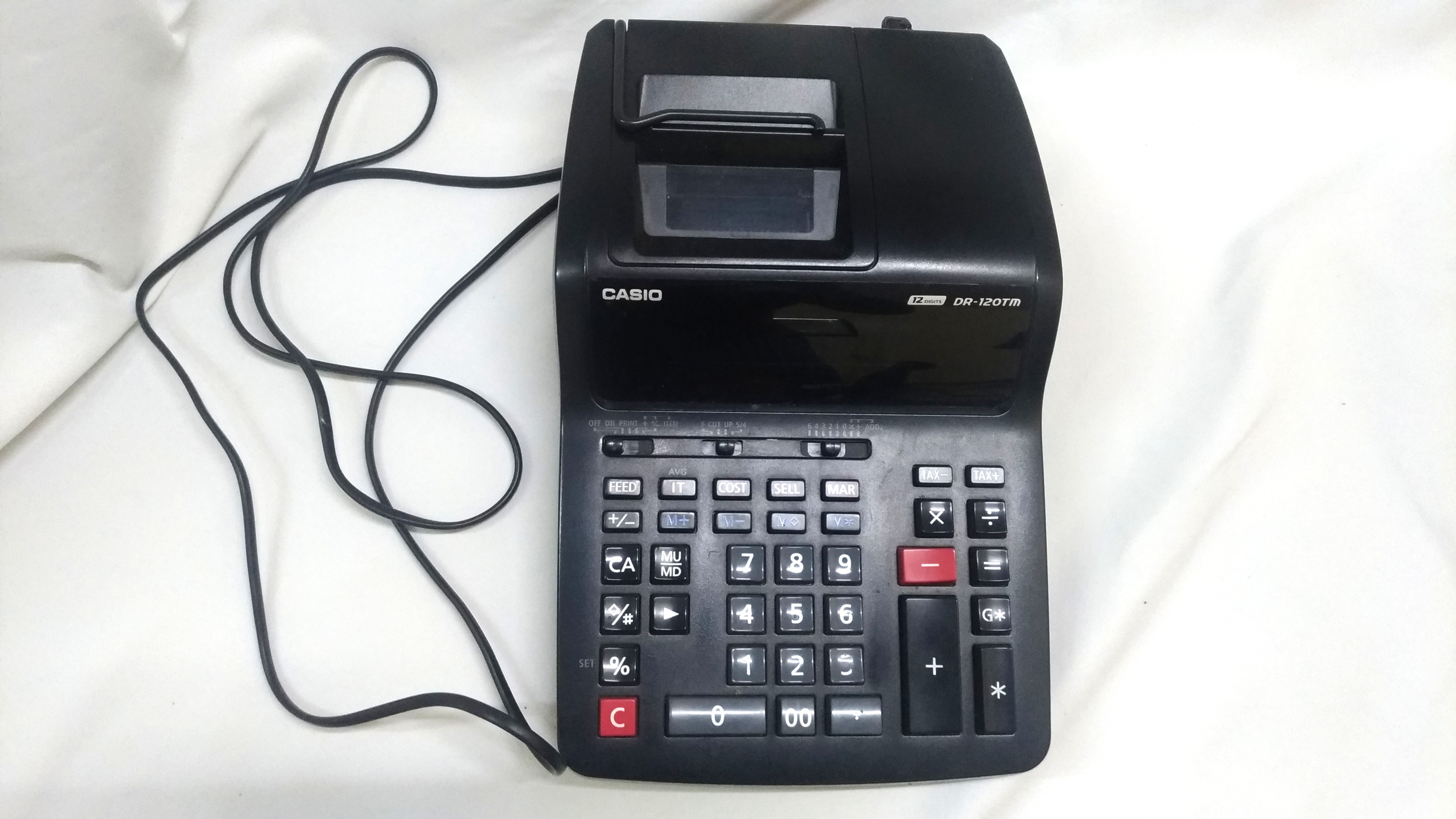 Casio DR120TMBK Calculator Printing, Computers & Tech, Office