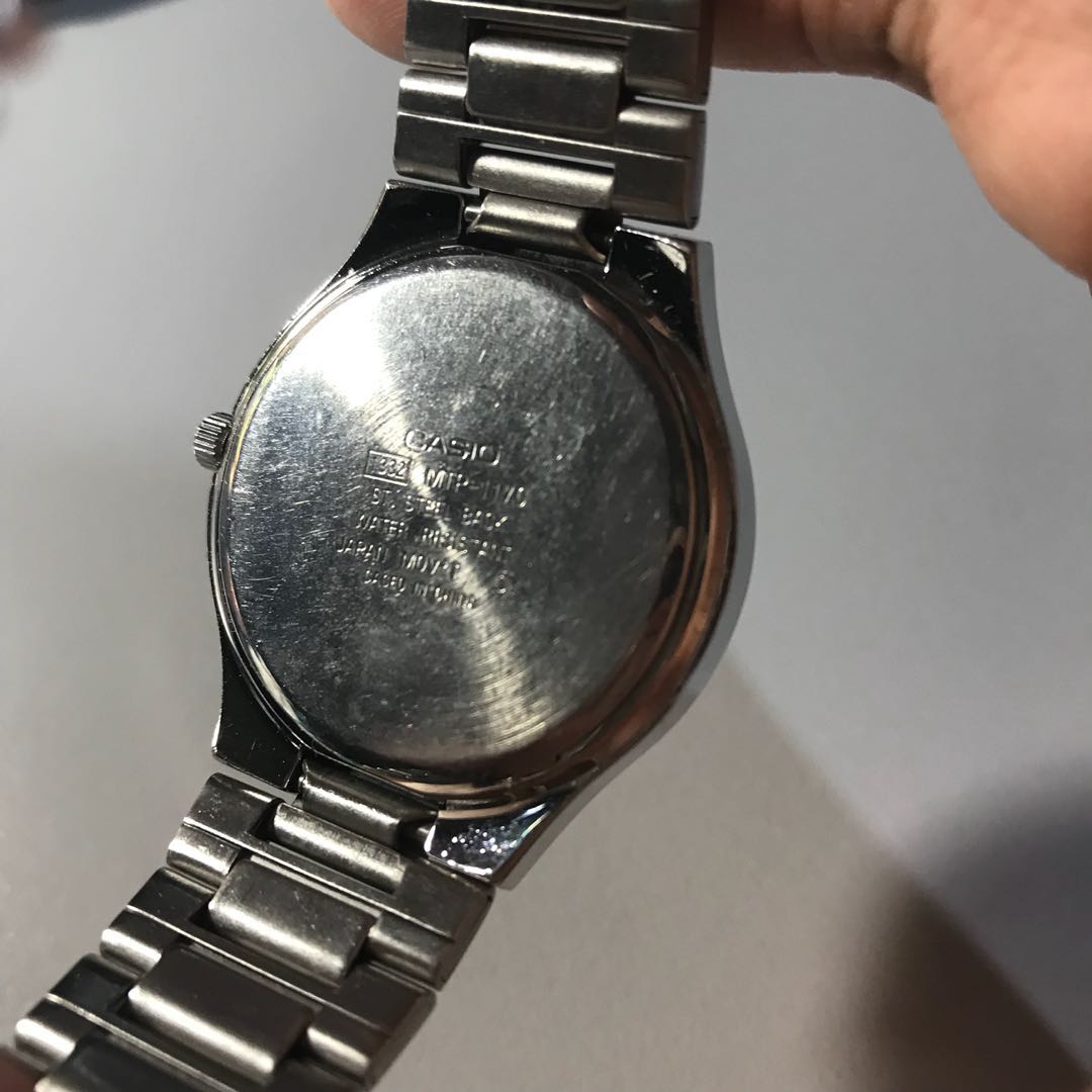 Casio mtp 1170 silver discount