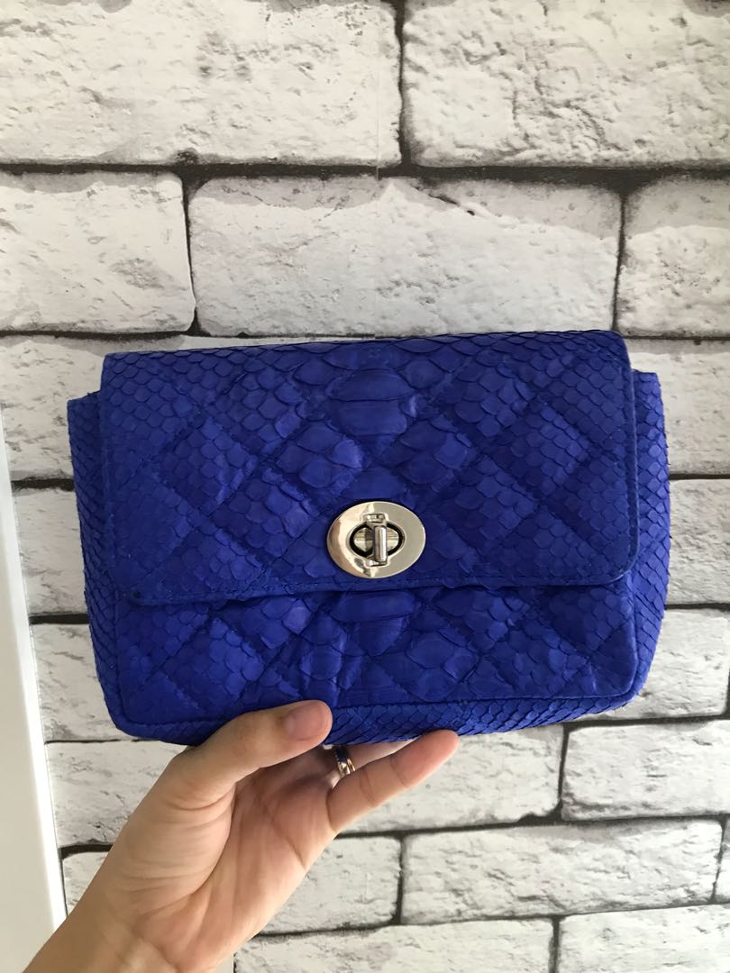 Electric shop blue purse