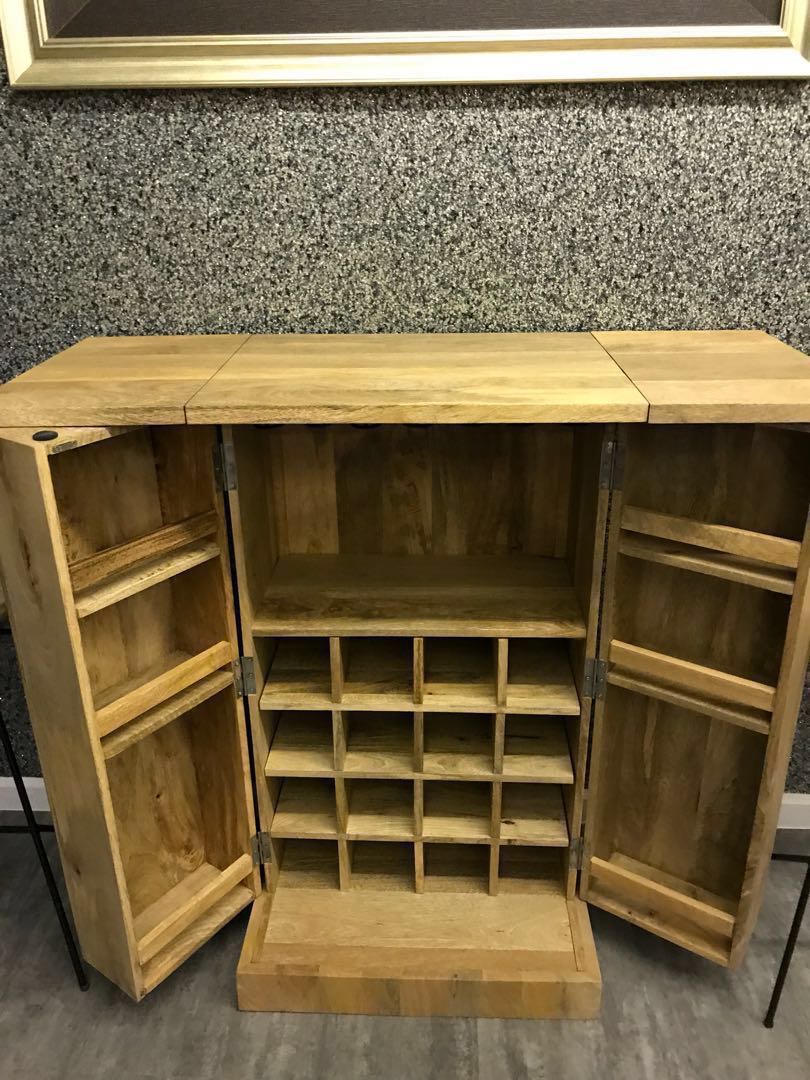 FIRE SALE:Mango wood Wine cabinet / mini bar counter with ...