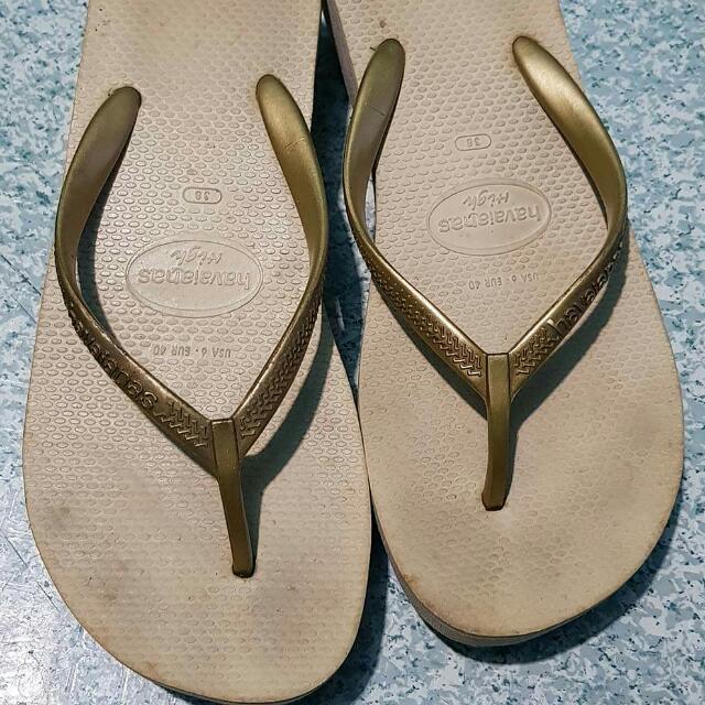 Havaianas High Heels Flip Flops Size 38 Women s Fashion Footwear