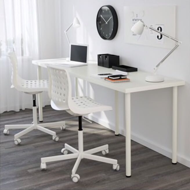 Ikea Linnmon Table Top With Adils Table Legs Furniture Tables Chairs On Carousell