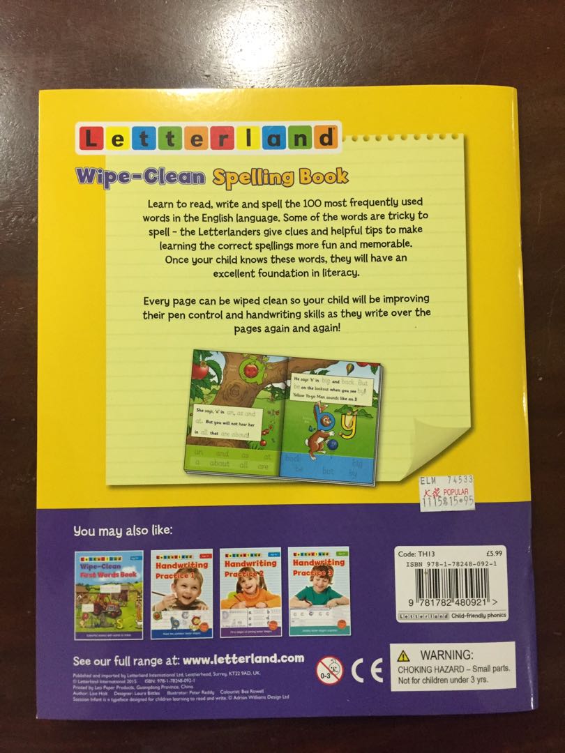 Letterland-Spelling book, Hobbies & Toys, Books & Magazines, Fiction ...