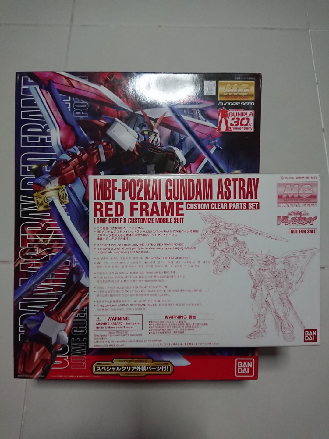 MG Gundam Astray Red Frame 30th Anniversary and Clear Parts, Hobbies ...