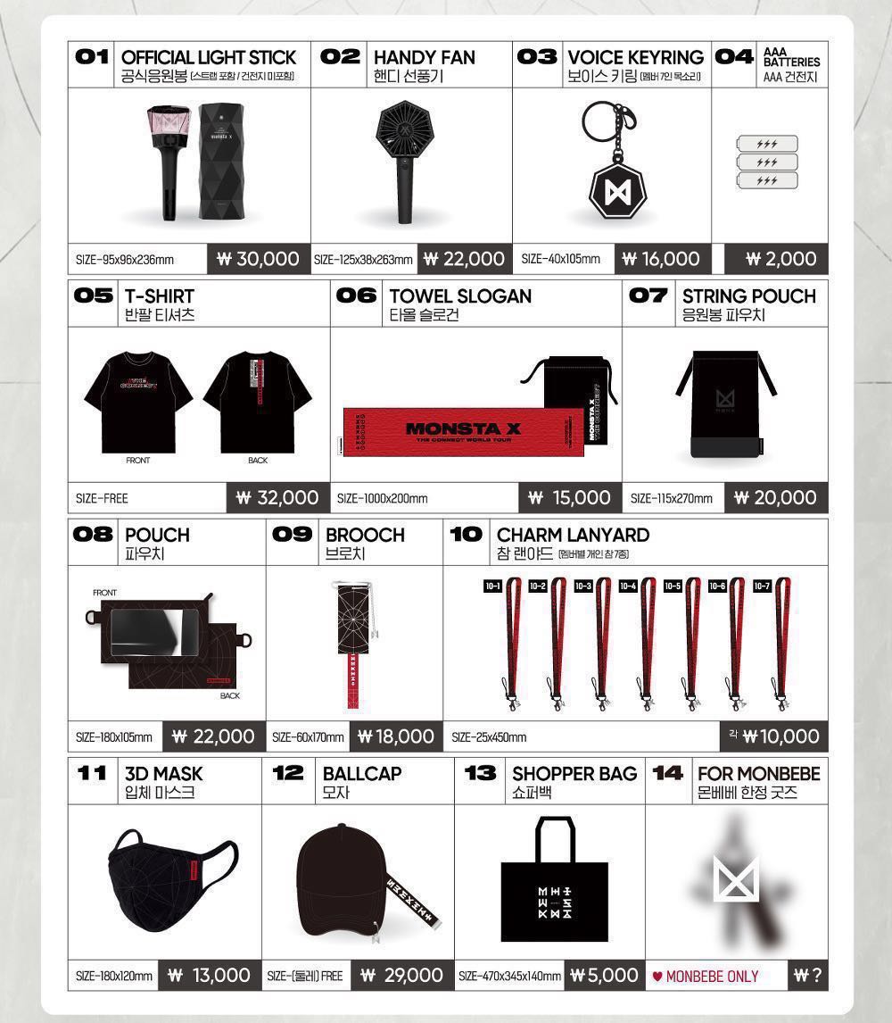 MONSTA X The Connect World Tour Goods, Entertainment, KWave on Carousell