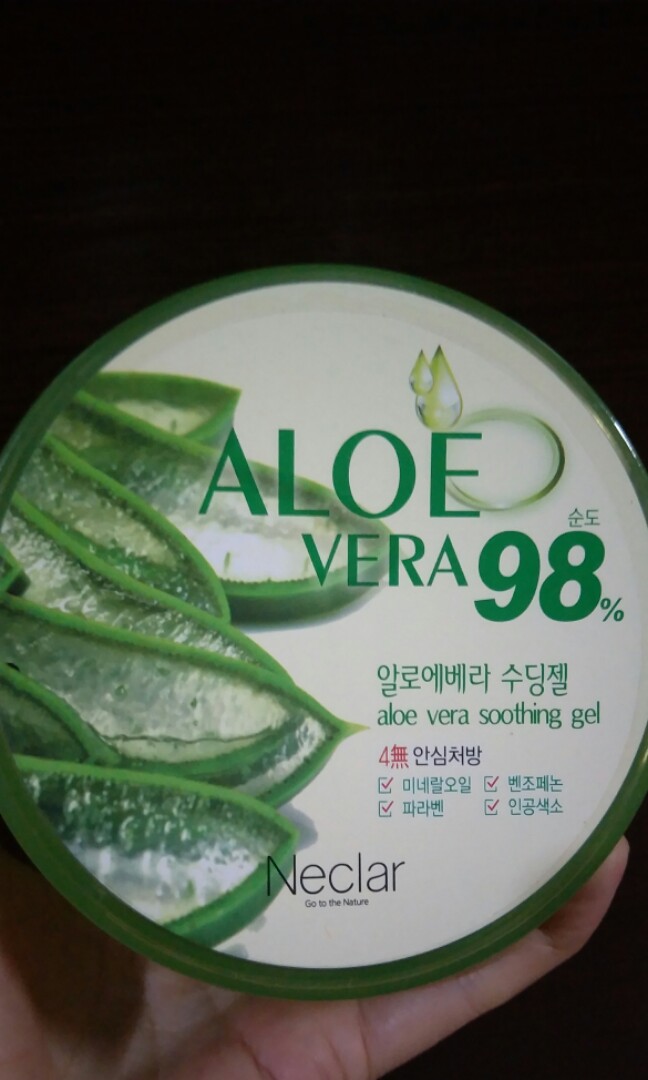 Neclar 98 Aloe Vera Soothing Gel Beauty Personal Care Face Face Care On Carousell