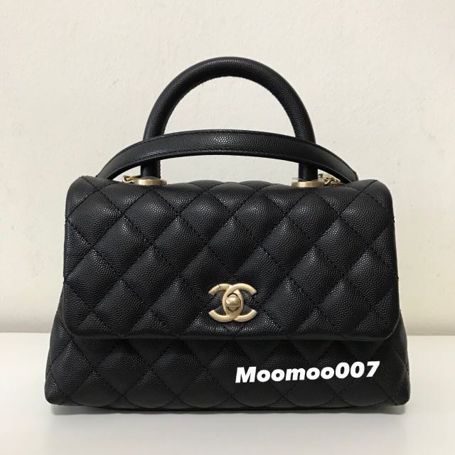 New Chanel Coco Handle Bag Mini 9.5, Luxury, Bags & Wallets on Carousell