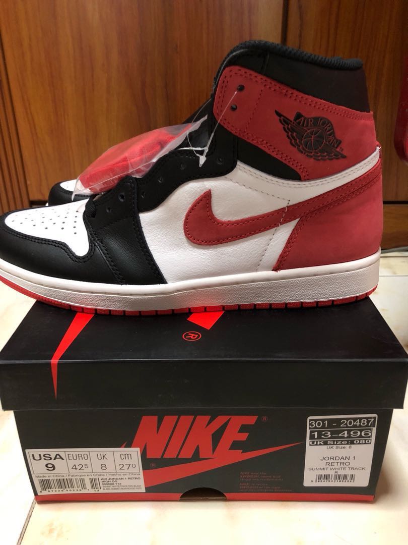 track red jordan 1