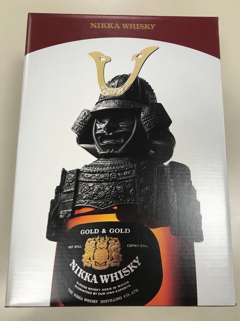 Nikka Gold & Gold Samurai Whiskey Kabuto, Food & Drinks, Alcoholic