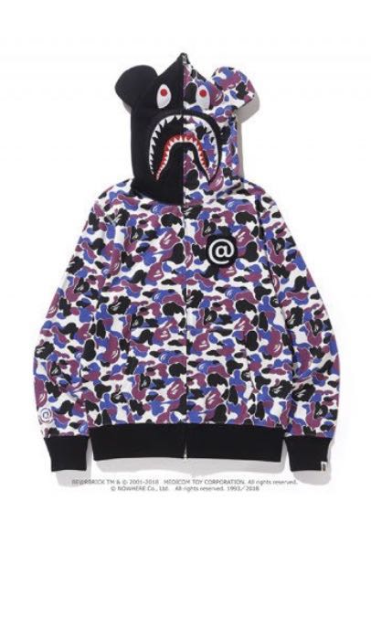 Bape bearbrick hoodie clearance