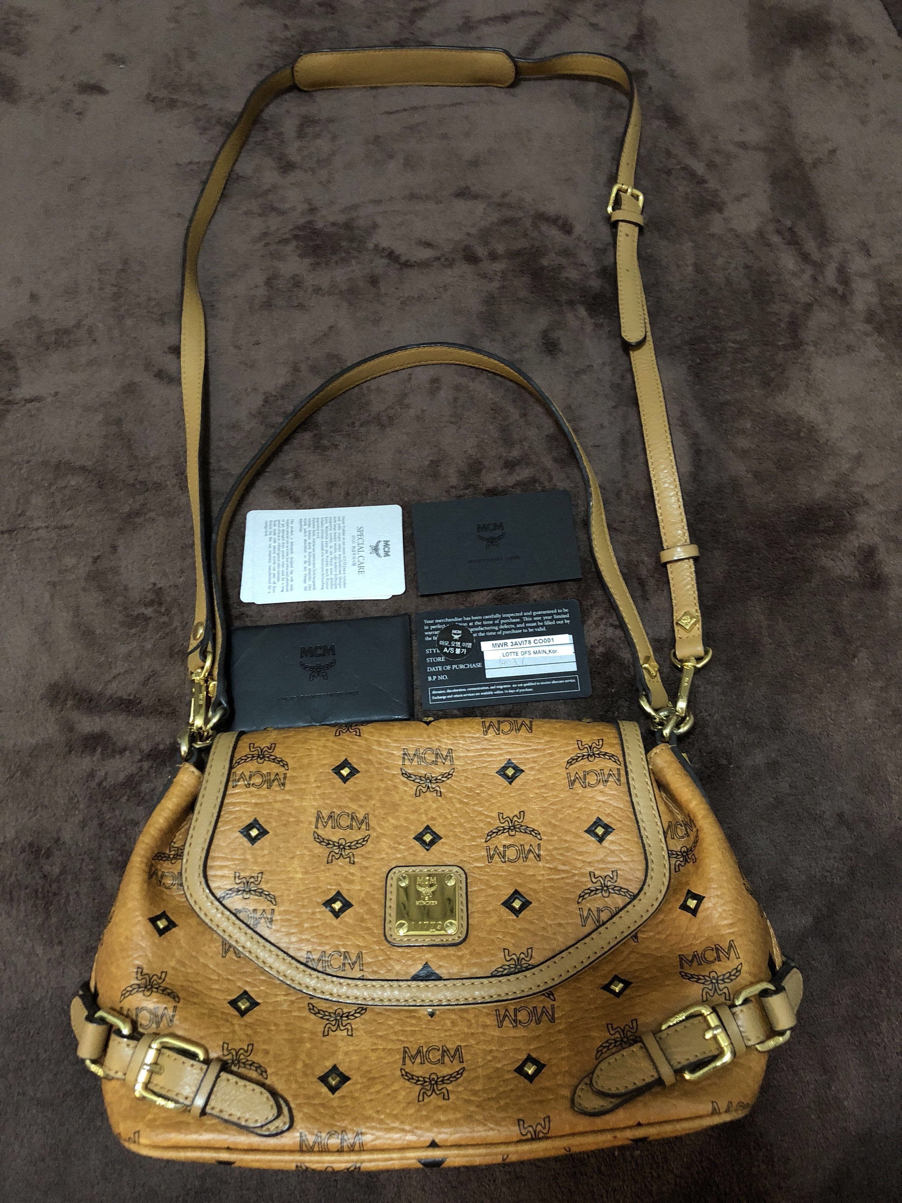 Mcm sling hotsell bag 2018