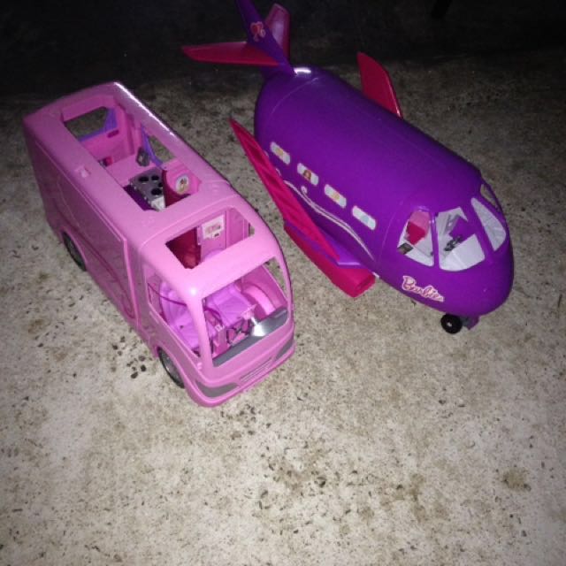 purple barbie van