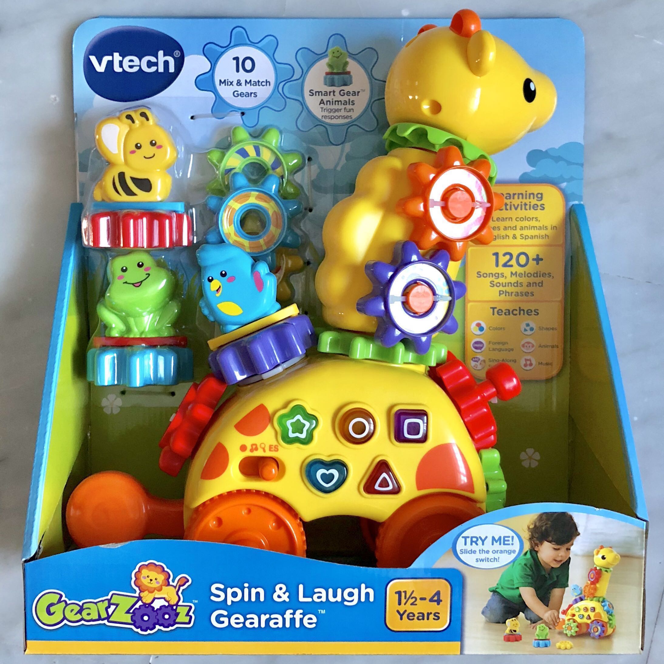 vtech spin and laugh gearaffe