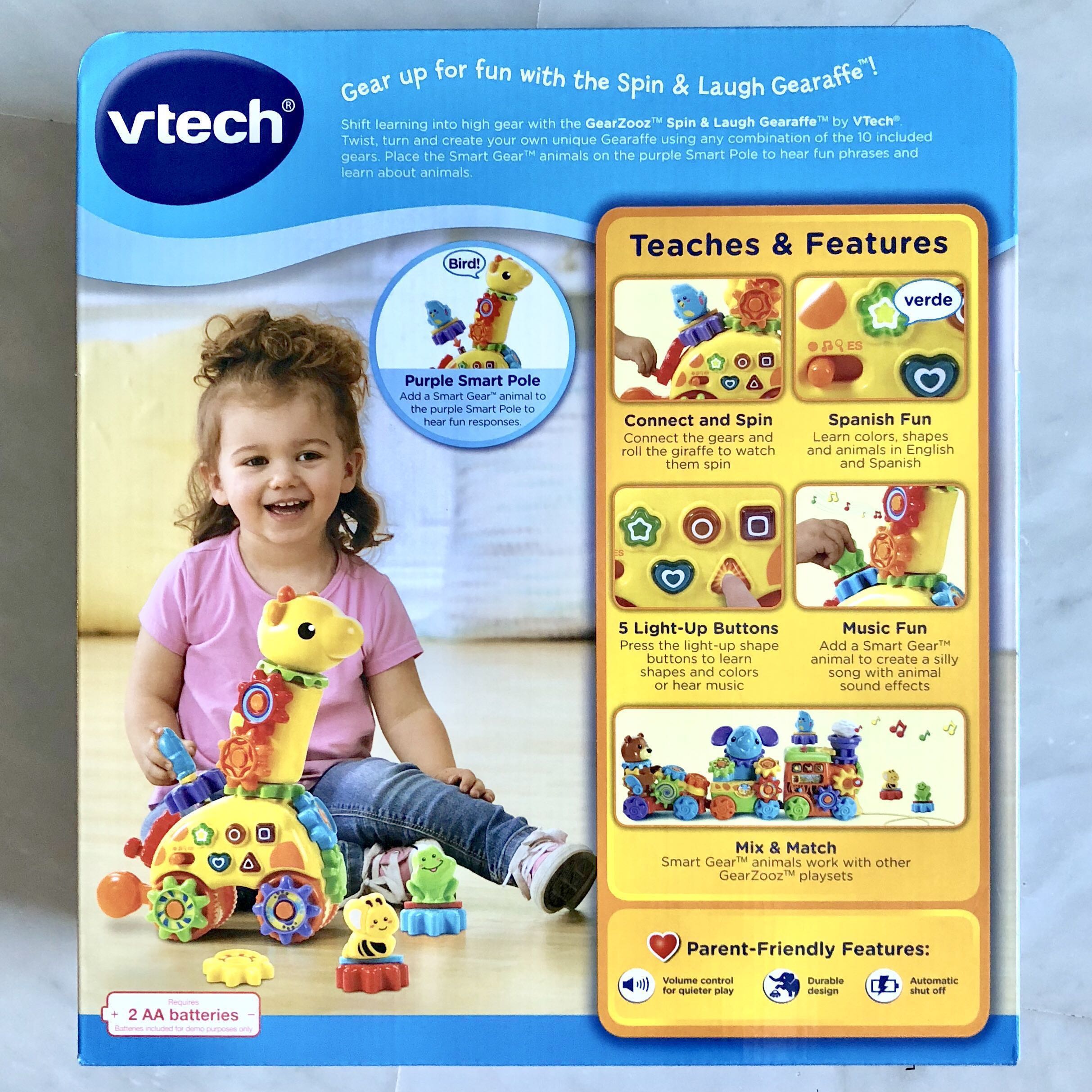 Vtech spin and laugh gearaffe store