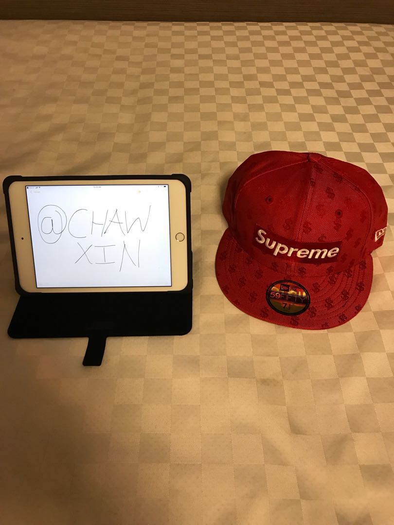 supreme monogram box logo new era