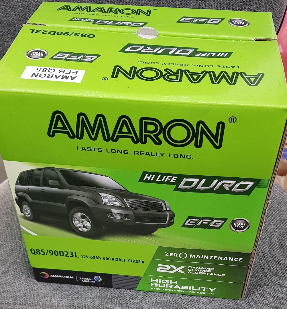 Promo Amaron Efb Q85 Din74 Battery Start Stop System