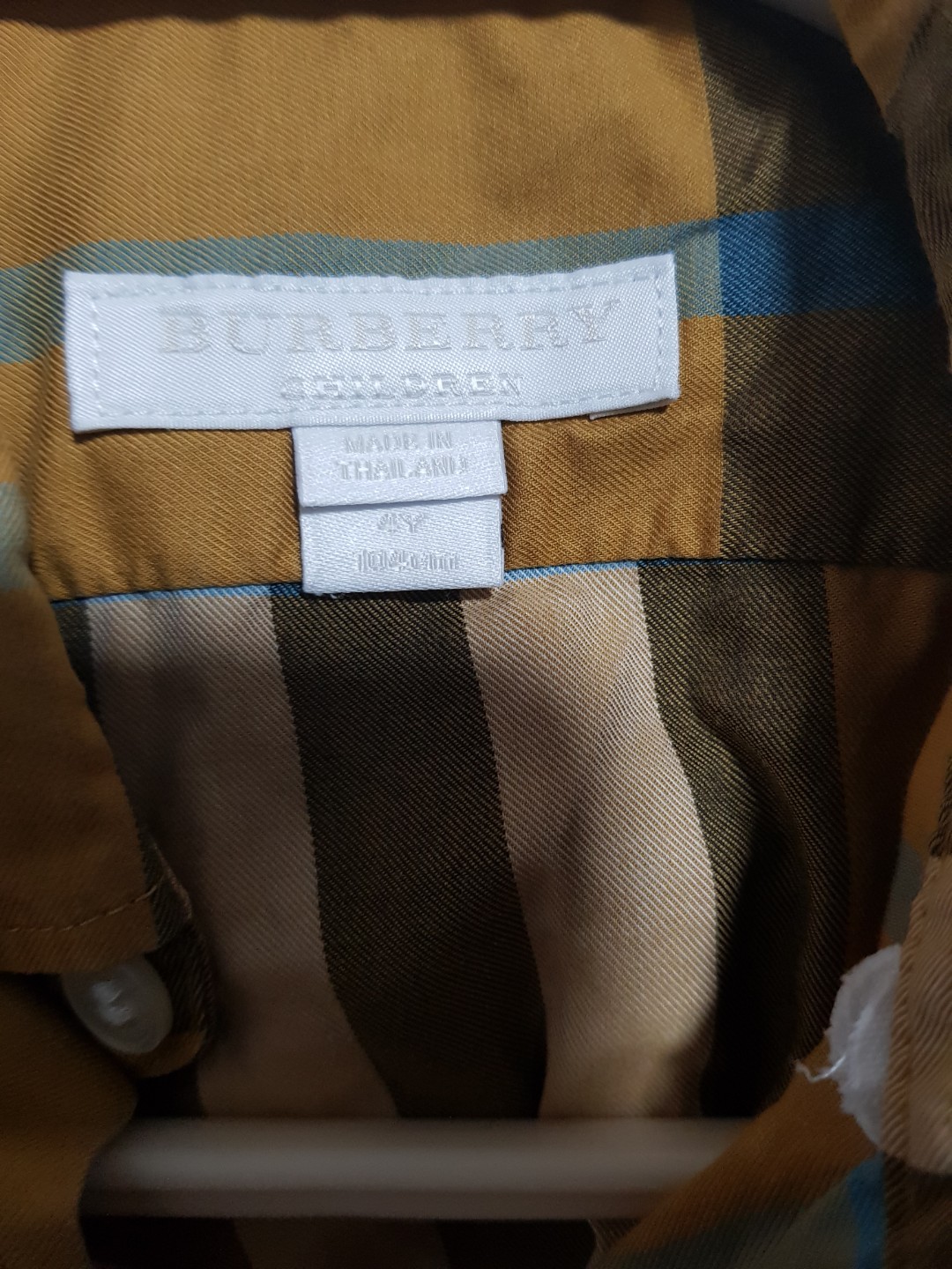 Authentic Burberry short sleeve shirt 4T Babies Kids Babies Kids Fashion on Carousell