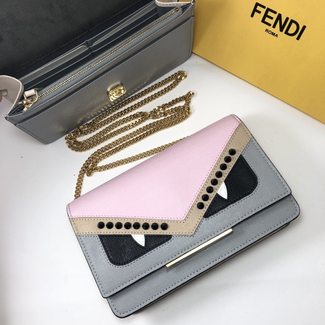 Authentic Fendi Monster Wallet, Luxury, Bags & Wallets on Carousell