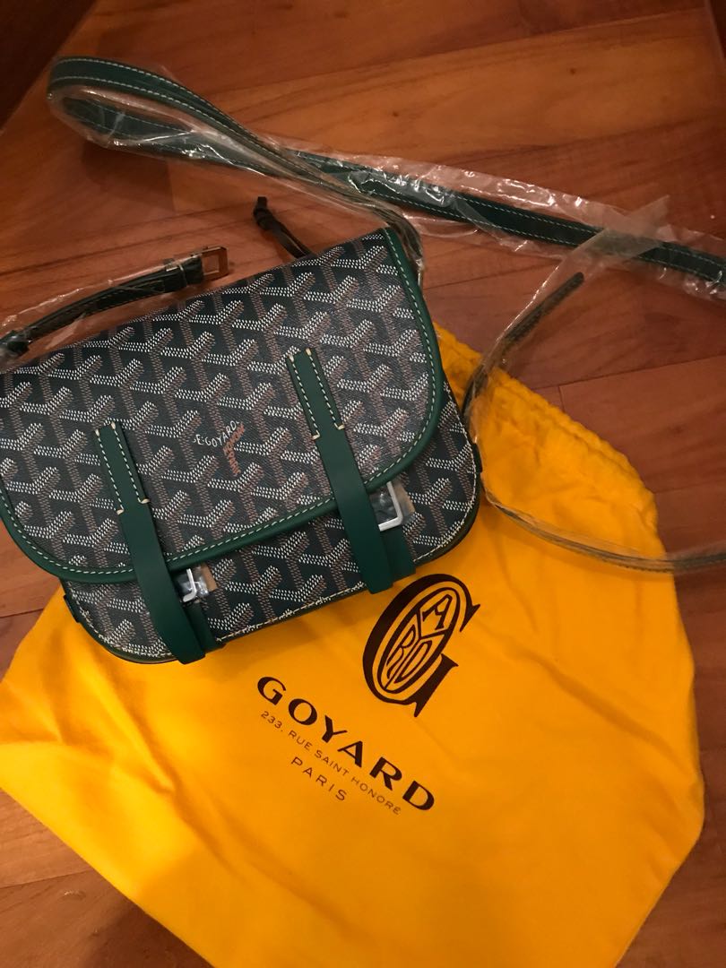 goyard messenger bag green