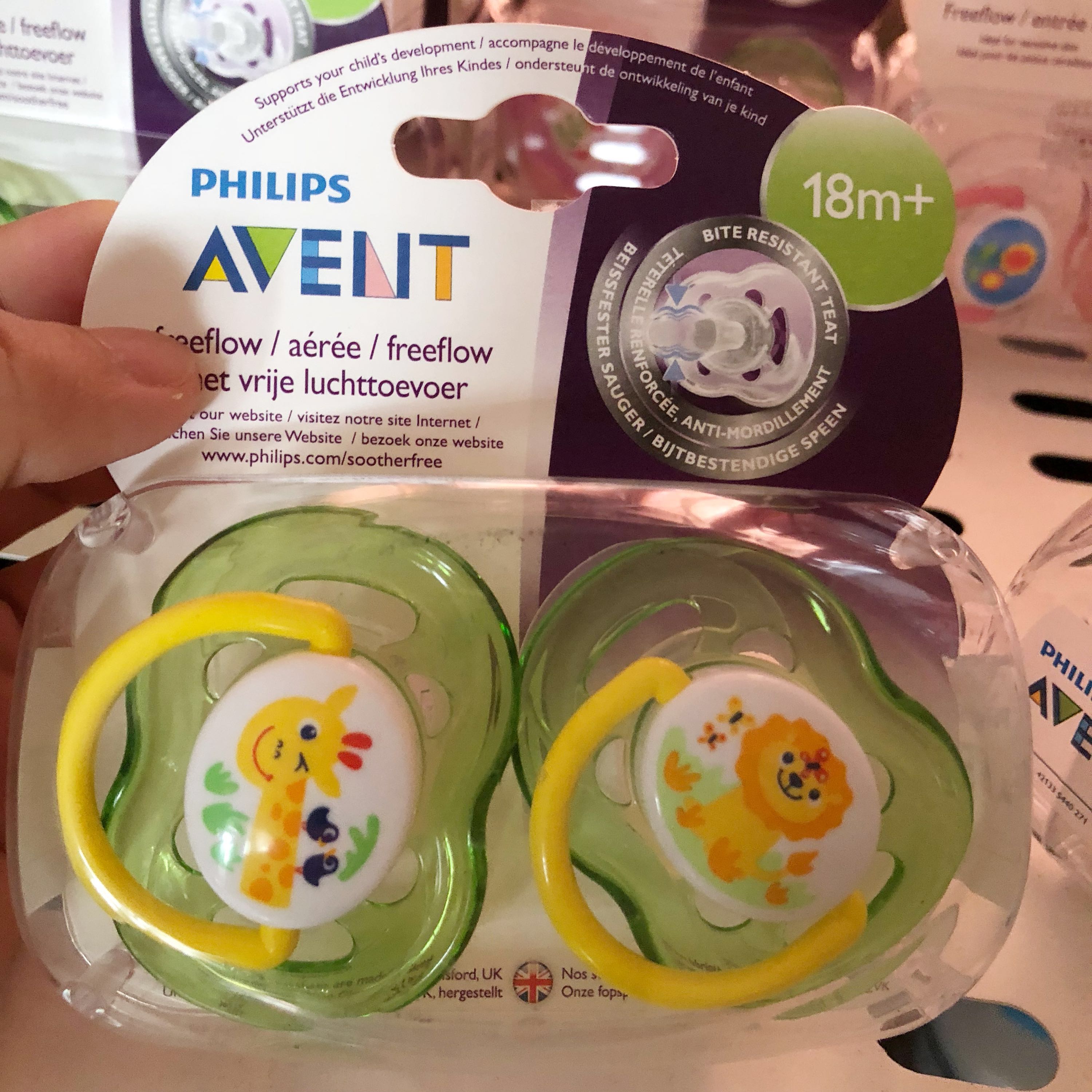 avent 18m  pacifier