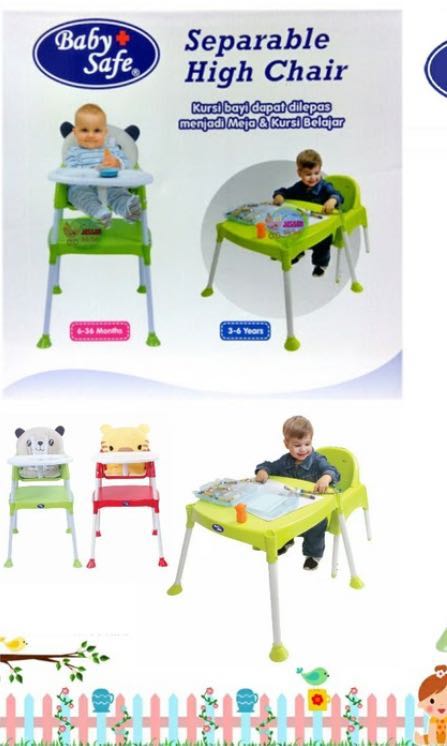 baby safe separable high chair