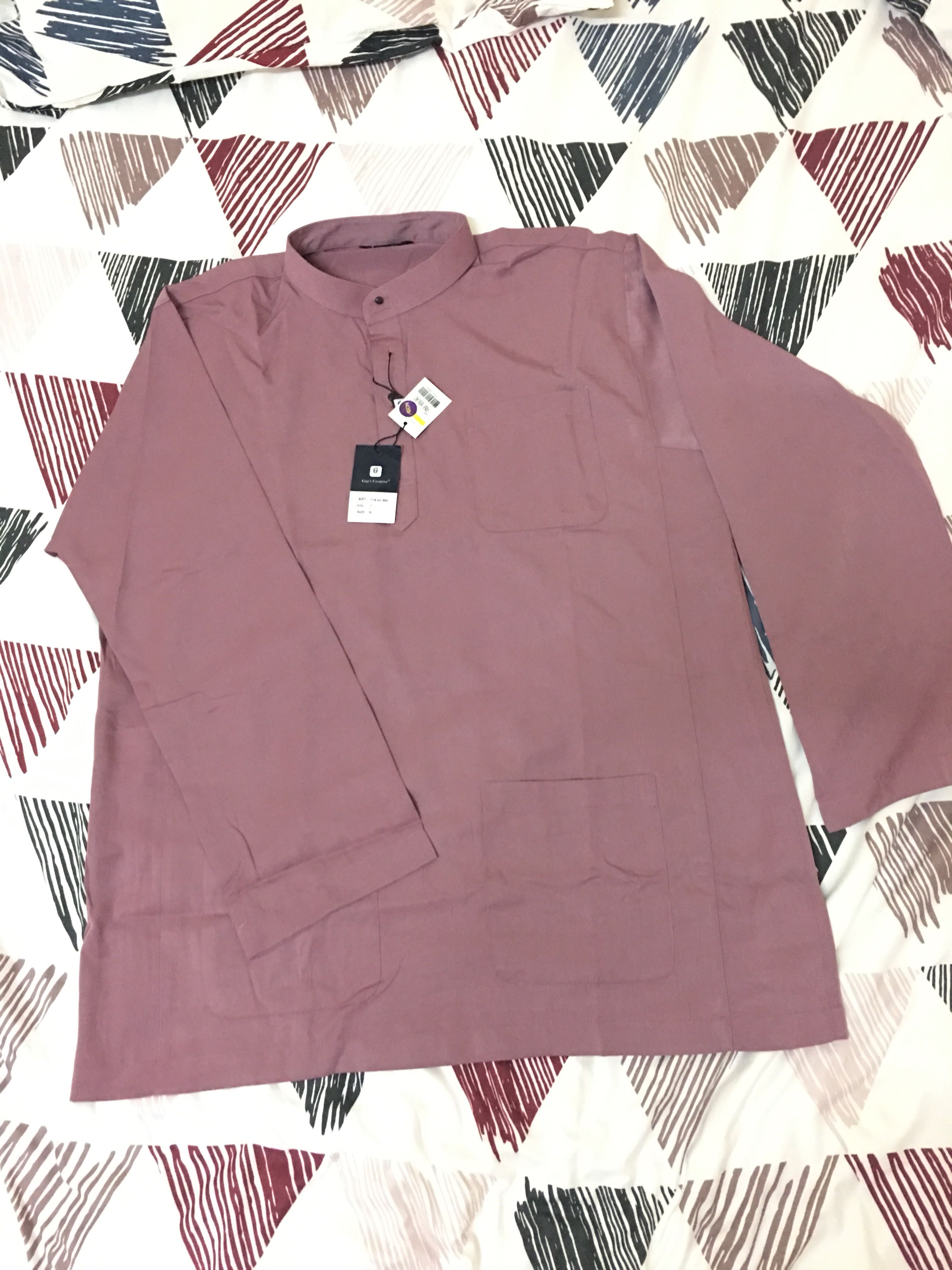 Baju Melayu Pink Belacan Size M Men S Fashion Clothes On Carousell