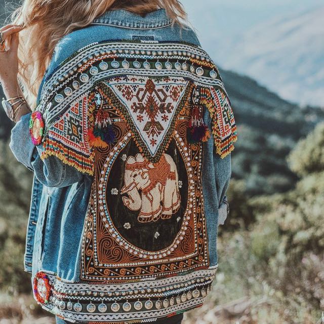 denim jacket boho