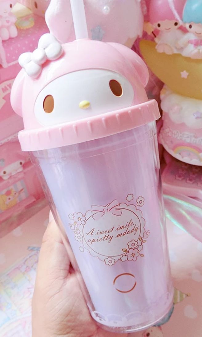 PRE ORDER Sanrio Thailand Hello Kitty My Melody Straw Cup 22oz Tumbler