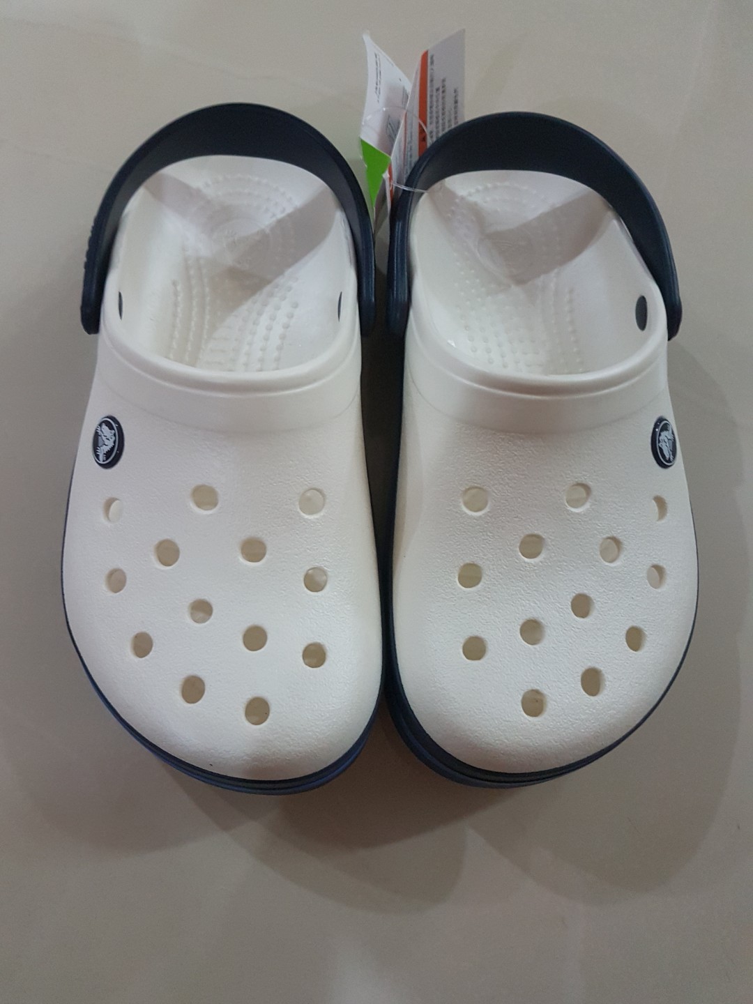 Crocs - Crocband clogs - white. Brand 
