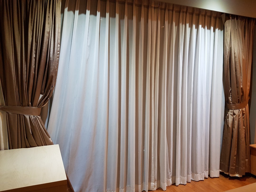 Day Night Blackout Curtains Furniture Home Decor Cushions
