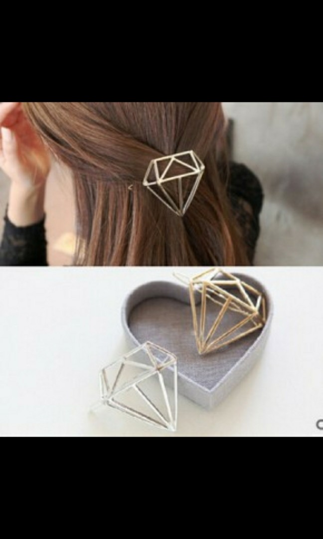 diamond hair grips