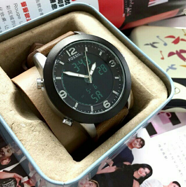 Fossil Digital Analog Watch Men Box Men s Fashion Watches