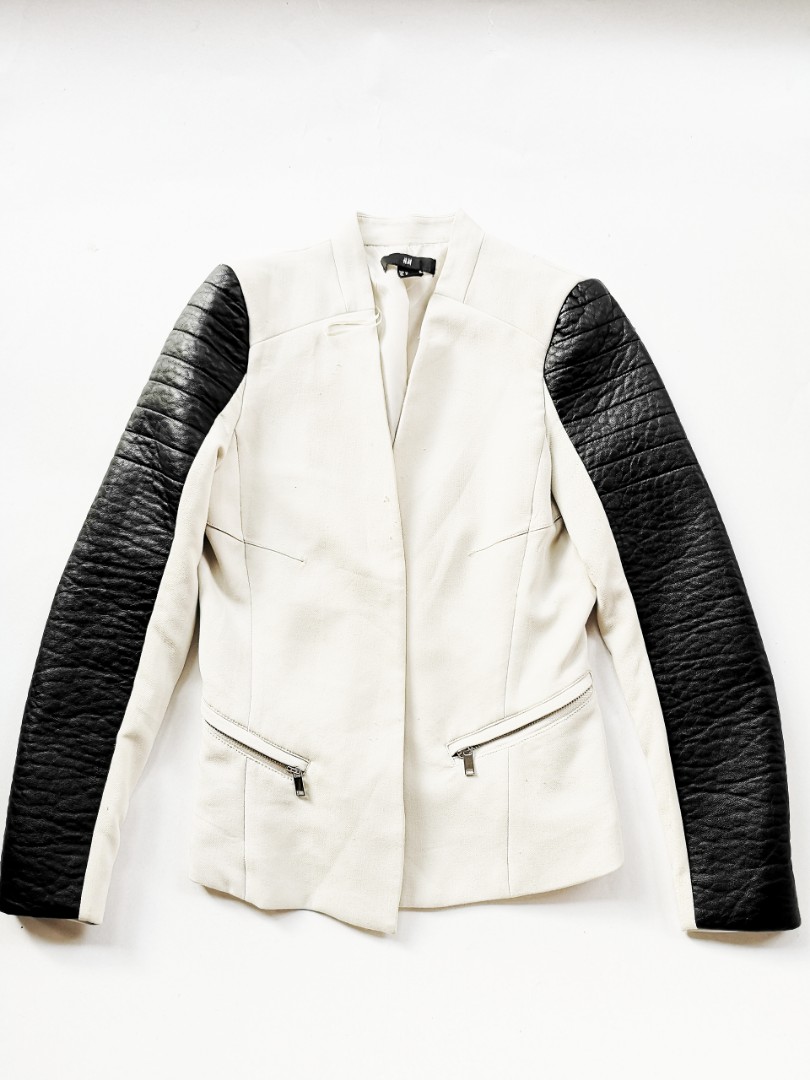 h&m cream jacket