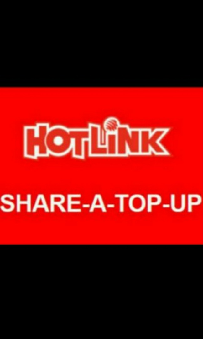Hotlink Share A Top Up Rm3 Tickets Vouchers Gift Cards Vouchers On Carousell