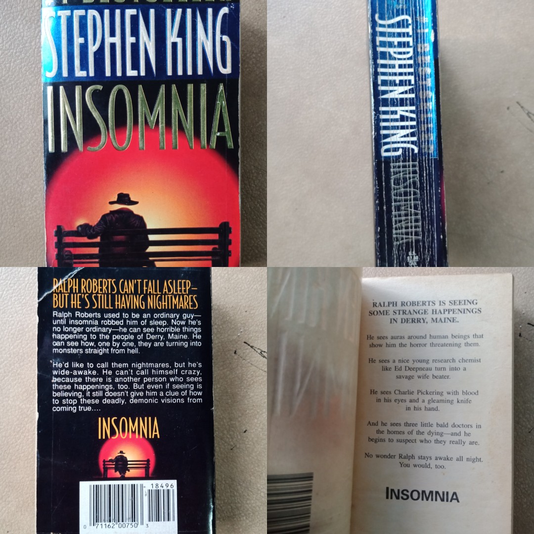 Download Insomnia Stephen King Book PNG