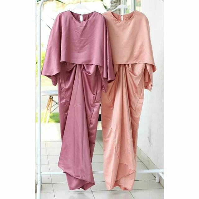 kaftan satin polos