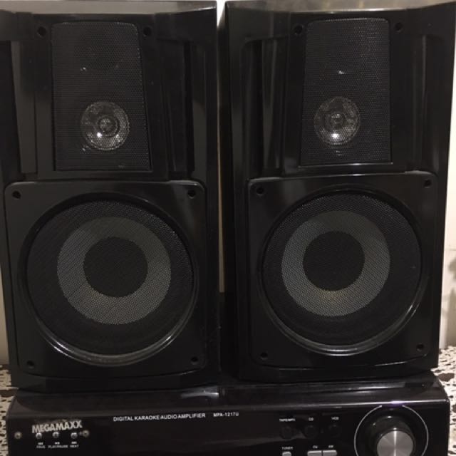 Megamaxx speaker with shop amplifier