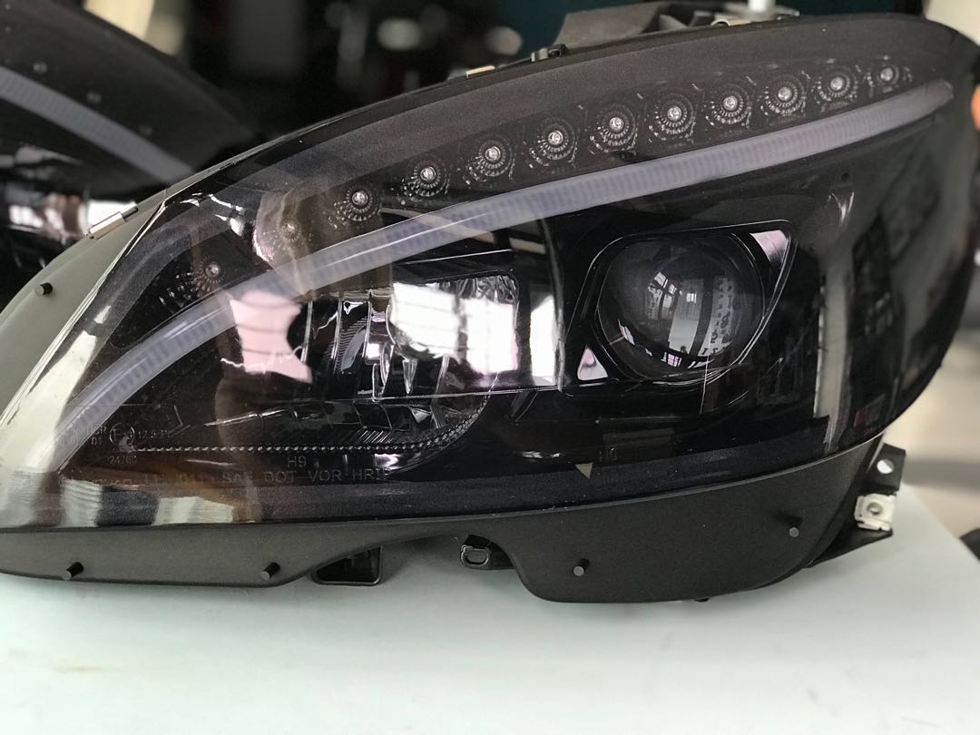 W204 top projector headlights